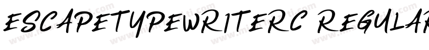 EscapeTypewriterC Regular字体转换